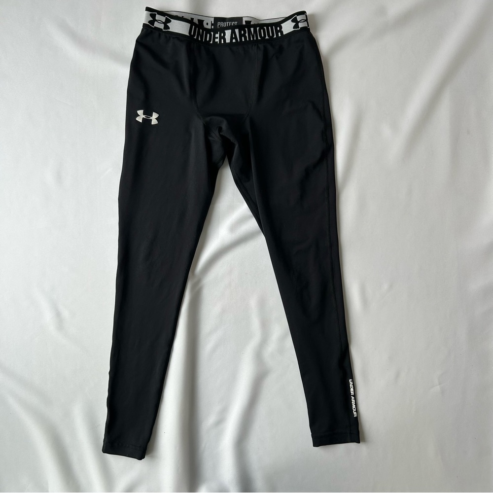 Men’s Under Armour Jet Black 3/4 length Performance Leggings